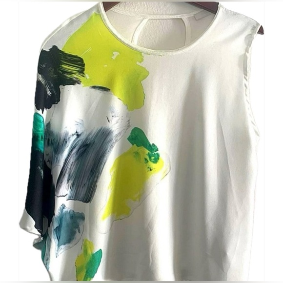 Zara W&B Collection Asymmetric Boho Top for Woman - Picture 3 of 7